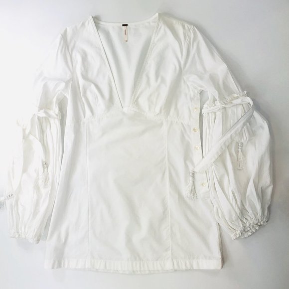 Free People Tunic Top with Balloon Sleeves - Picture 6 of 12